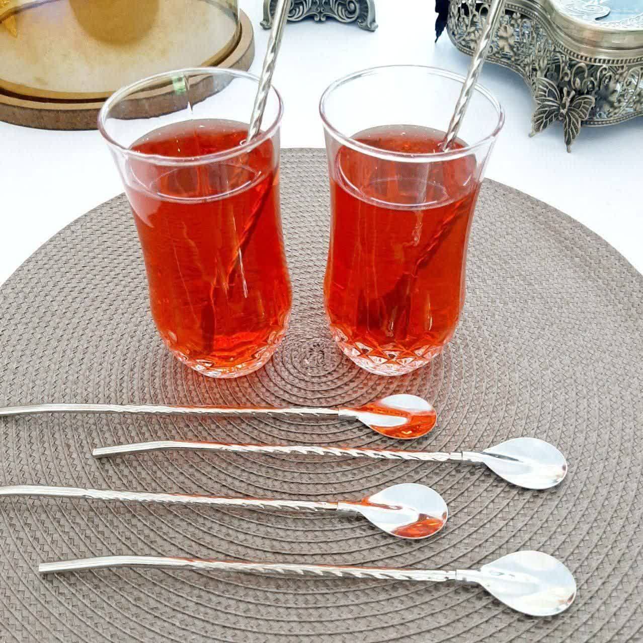 نی شربت خوری قاشق دار
