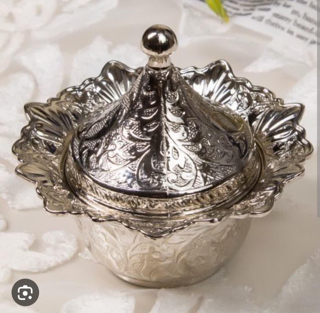 قندان گرد طرح شهرزاد سیلور